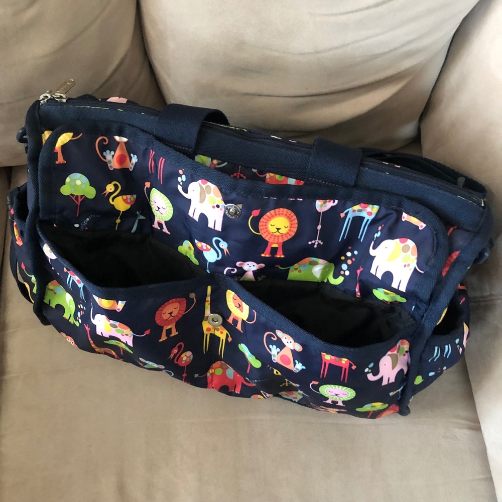 Lesportsac Baby Travel Bag Zoo Cute Animals Messenger… Gem